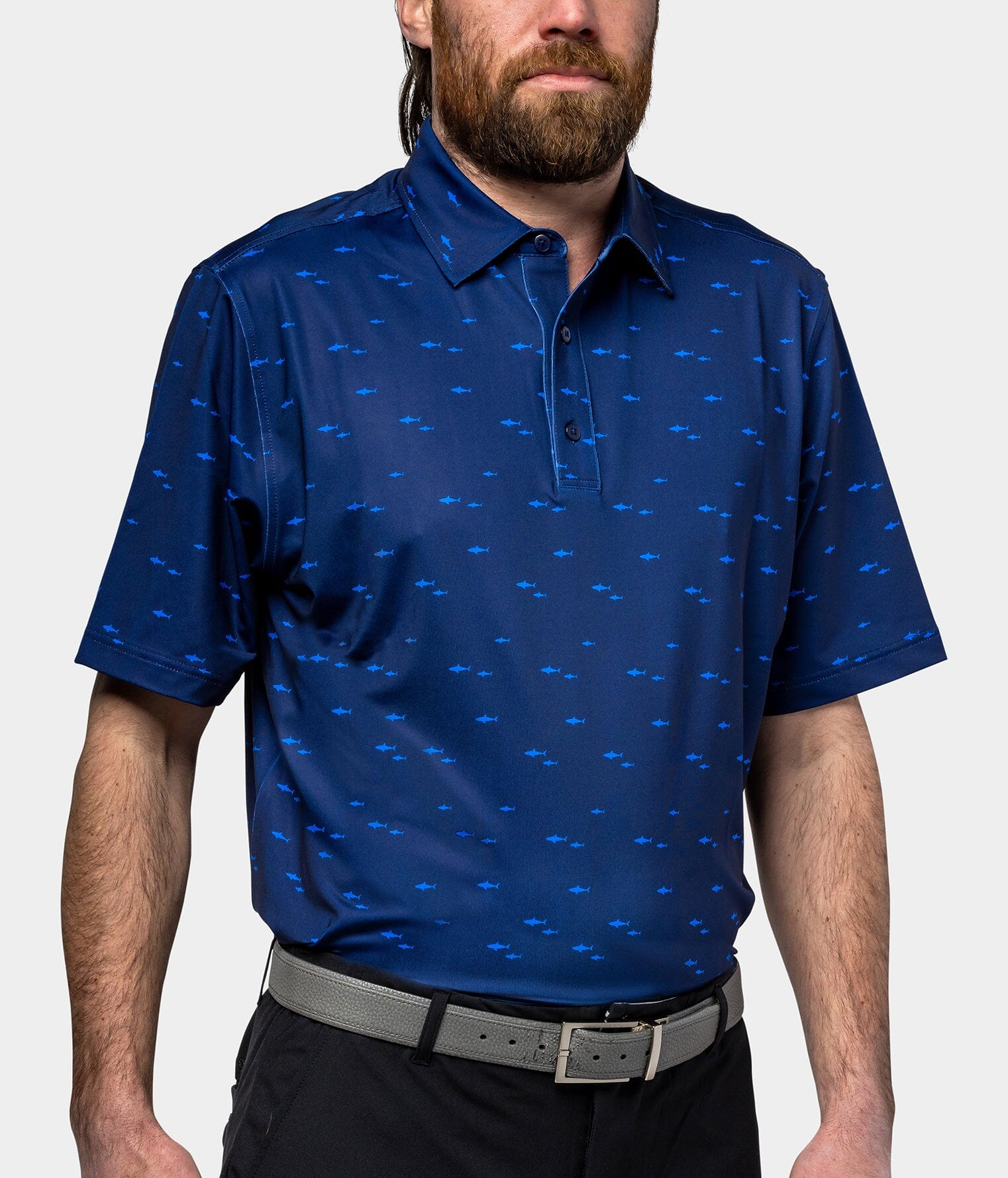 Shark Van Gogh Style Golf Polo ポロシャツ The Shark – Obnoxious Golf