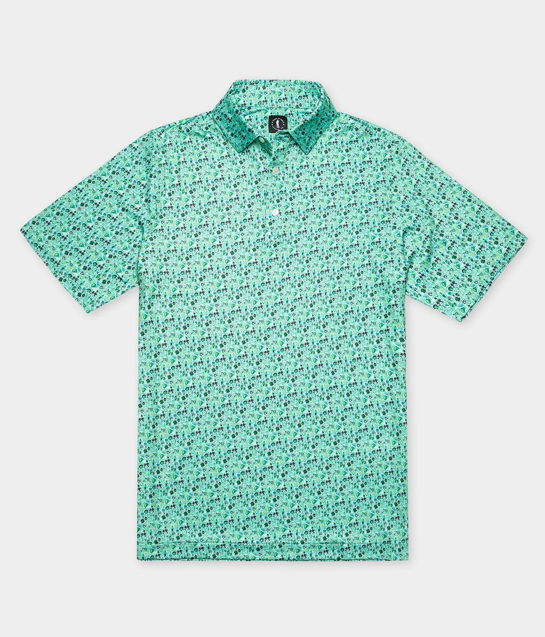 Irish Abstract Doodle Polo