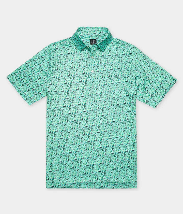 Irish Abstract Doodle Polo