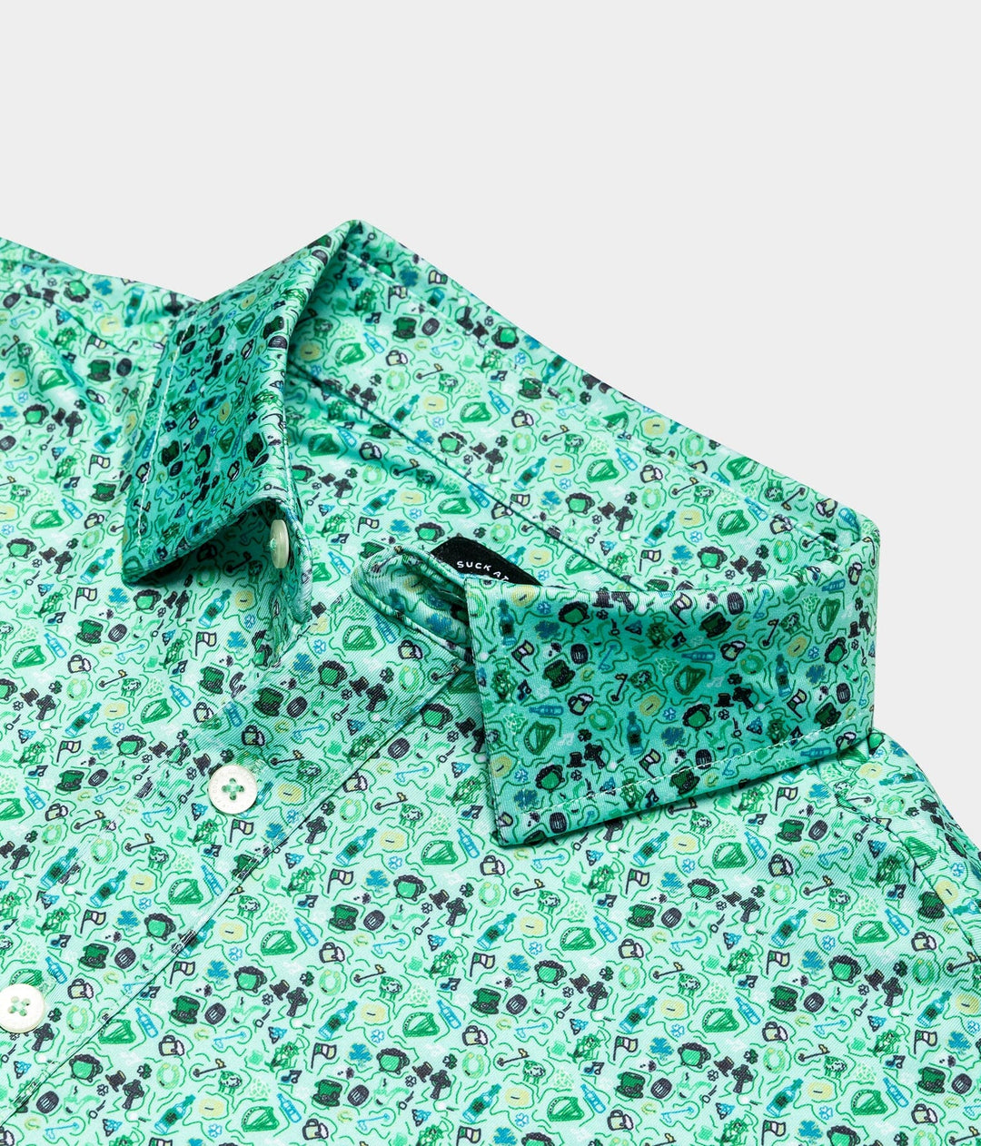 Irish Abstract Doodle Polo