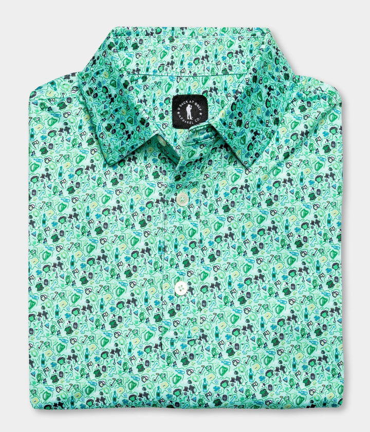 Irish Abstract Doodle Polo