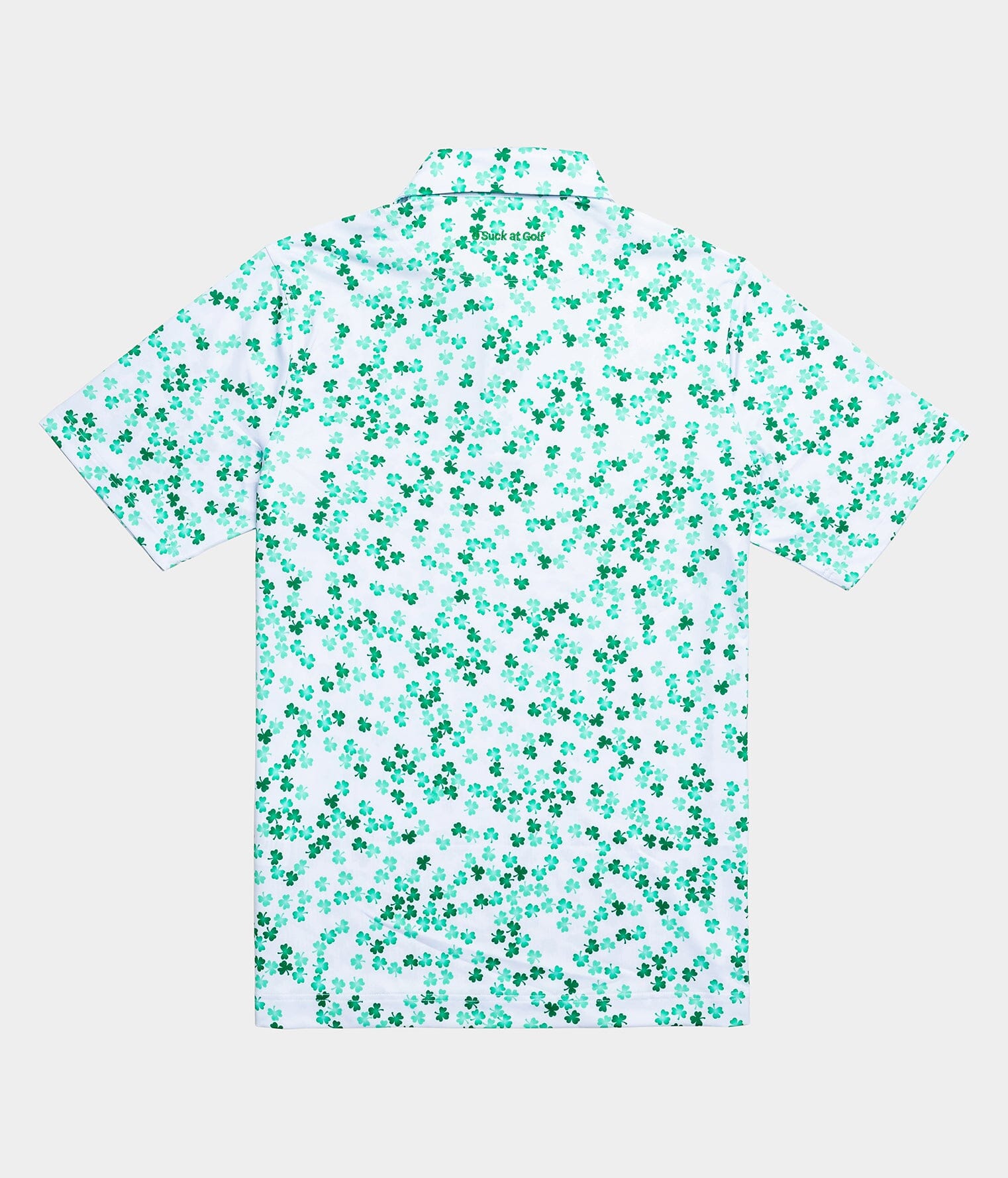 Scattered Shamrock Polo – U Suck at Golf